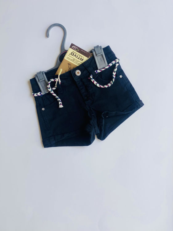 Picture of YX1300 GIRLS COTTON SHORTS WITH STRING BELT